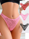 ZASUWA Female Unique Rose Lace T-back Thong