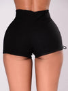 ZASUWA Female Sexy Drawstring Hollow Out Shorts