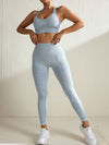 ZASUWA Female Denim Hollow Out V-shaped Waist Elastic Tight Quick-dry Tracksuit