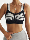 ZASUWA Female Two-piece Hollow Out Quick Dry Sports Bras
