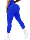 ZASUWA Female Seamless Ribbed Solid Color Quick-dry Leggings