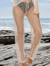 ZASUWA Female Fishnet Hollow Out Beach Pants Swimwear Cover-up Without Bikini Set