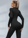 🖤ZASUWA Female Trendy Zipper Flare Body-fit Jumpsuit