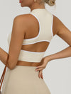 ZASUWA Female Sexy Contrast Color Hollow Out Solid Color Backless Quick Dry Tank