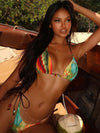 ZASUWA Female Contrast Color Print Bikini Set