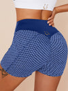 ZASUWA Female Honeycomb Pocket Peach Hip Spandex Gym Booty Shorts