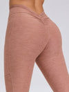 ZASUWA Female Deep V Back Pocket Scrunch Bum Leggings