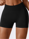 ZASUWA Female Quick-dry V-shaped Waist Scrunch Bum Spandex Gym Booty Shorts