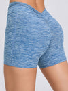 ZASUWA Female Deep V Back Pocket Scrunch Bum Shorts