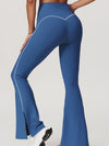 ZASUWA Female Flare Hip-lift High-waisted Split Pants