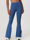 ZASUWA Female Flare Hip-lift High-waisted Split Pants