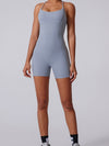 ZASUWA Female Cross Back Hollow Out Elastic Tight Romper