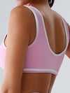 ZASUWA Female Backless Quick Dry Contrast Color Sports Bras