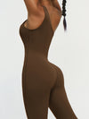 ZASUWA Female Tailoring Elastic Tight Seamless Quick-dry Jumpsuit