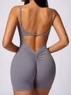 ZASUWA Female Backless Scrunch Bum Romper