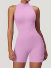 ZASUWA Female Zipper Backless Scrunch Bum Romper