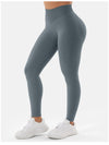 ZASUWA Female High-waisted Seamless Elastic Tight Quick Dry Hip-lift Leggings