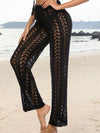 ZASUWA Female Sexy Fishnet Hollow Out Beach Pants Swimwear Cover-up Without Bikini Set