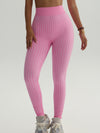 ZASUWA Female Scrunch Bum Stripe Contrast Color Personality Leggings