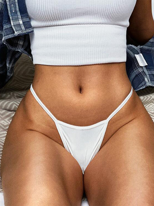 ZASUWA Female Sexy Solid Color T-back Panties