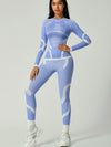 ZASUWA Female Quick Dry Warm Contrast Color Elastic Tight Ski Tracksuit