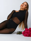 🖤ZASUWA Female Sexy Mesh Jumpsuit