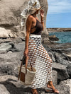 ZASUWA Female Sexy Fishnet Hollow Out Without Bikini Set Swimwear Cover Dress