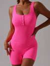ZASUWA Female Elastic Tight Ribbed Romper