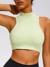 ZASUWA Female Sexy Solid Color Hollow Out Stand Up Collar Tank