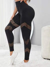 ZASUWA Female Hip-lift Seamless Elastic Tight Net Leggings