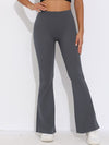 ZASUWA Female V-shaped Waist Scrunch Bum Quick-dry Flare Leggings