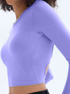 ZASUWA Female Sexy with Chest Pads Hollow Out Thumbholes Long Sleeves