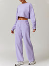 ZASUWA Female Split Backless High-waisted Casual Loose Tracksuit