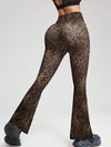 ZASUWA Female Sexy Leopard Print Flare Leggings