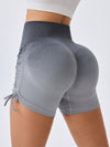 ZASUWA Female Drawstring Gradient Scrunch Bum Push Up Design Shorts