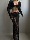 ZASUWA Female Sexy Fishnet Without Bikini Set Swimwear Cover-up Dress