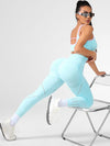 ZASUWA Female Contrast Color Fishnet Elastic Tight Tracksuit