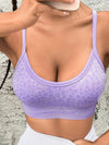ZASUWA Female Leopard Print Cross Back Sports Bras