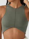 ZASUWA Female V-neck with Chest Pads Elastic Tight Tanks