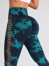 ZASUWA Female Hot Tie-dye Hollow Out Hot Booty Leggings