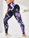 ZASUWA Female Push Up Design Colorful Hot Tie-dye Quick Dry Leggings