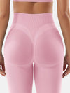 ZASUWA Female High-waisted Seamless Elastic Tight Quick Dry Hip-lift Leggings