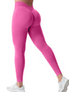 ZASUWA Female Seamless Solid Color V-shaped Waist Leggings