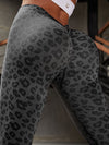 ZASUWA Female Deep V Back Leopard Print Leggings