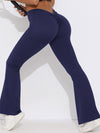 ZASUWA Female V-shaped Waist Scrunch Bum Quick-dry Flare Leggings