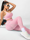 ZASUWA Female Contrast Color Fishnet Elastic Tight Tracksuit