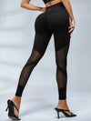 ZASUWA Female Sexy Sheer Mesh Hip-lift Leggings
