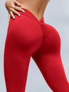 ZASUWA Female Scrunch Bum Deep V Back Leggings