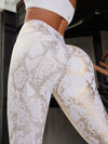 ZASUWA Female High Waist Bronzed Snakeskin  Big U Collar Backless Tracksuit