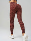 ZASUWA Female Leopard Print Elastic Tight Push Up Design Leggings